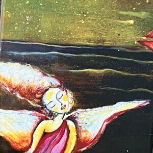 Whimsical Art Tiles - Outiart - EUC - Ready to hang - 3 of 7